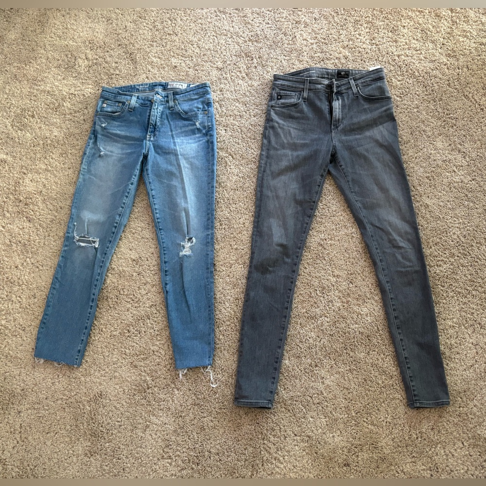 2 pairs of AG Adriano Goldschmied jeans!